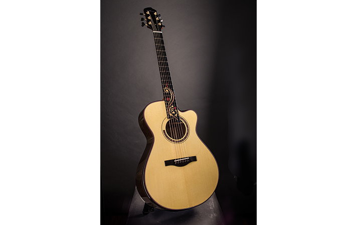 custom acoustic guitar luthier built