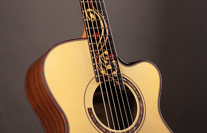 custom acoustic guitar luthier built